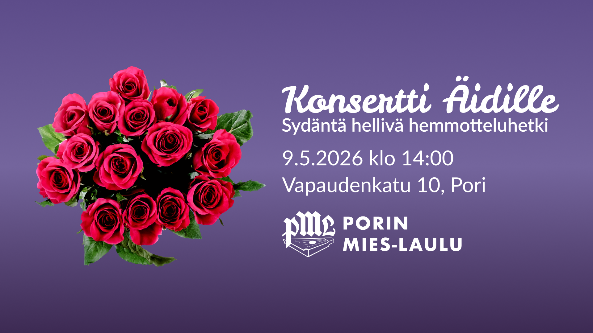 Konsertti Äidille – Sydäntä hellivä hemmotteluhetki